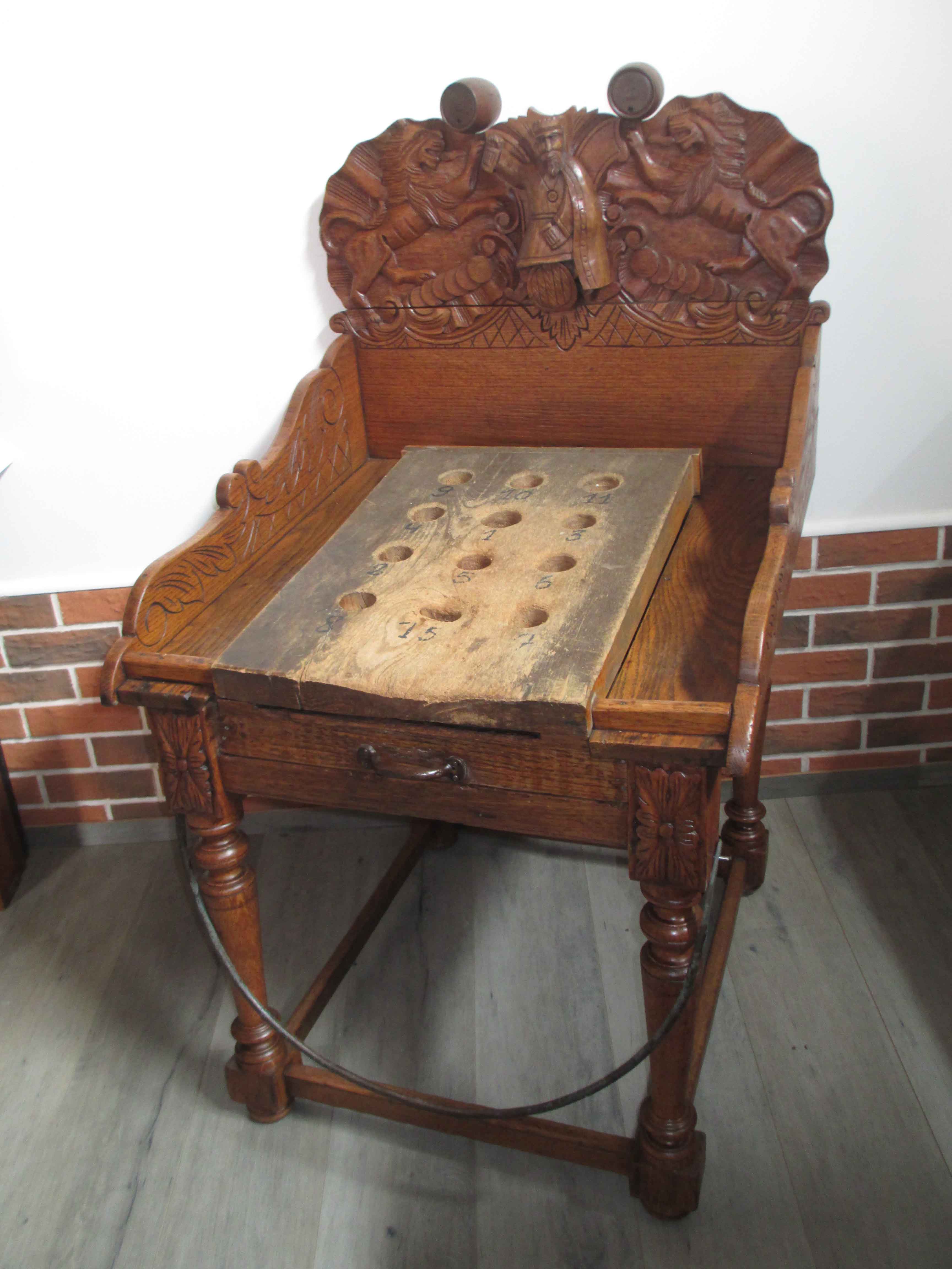 ANCIEN JEUX DE CAFE EN BOIS , BILLARD JAPONAIS